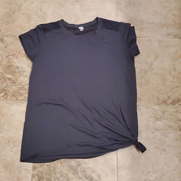 Old Navy Active Go Dry gray mesh tie side shirt - Picture 1 of 4